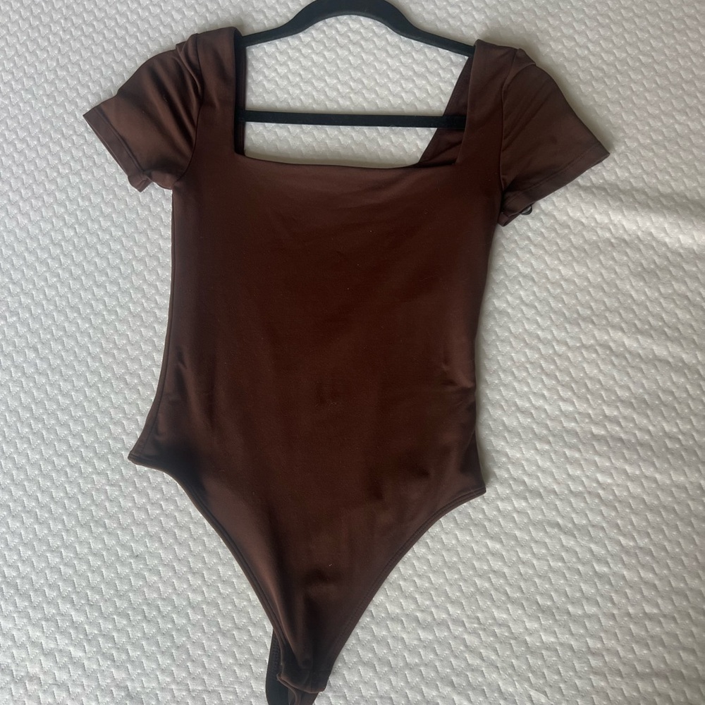 Babaton Chocolate Brown Bodysuit